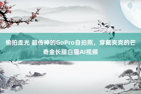 偷拍走光 超传神的GoPro自拍照，穿戴夹克的芒奇金长腿白猫AI视频