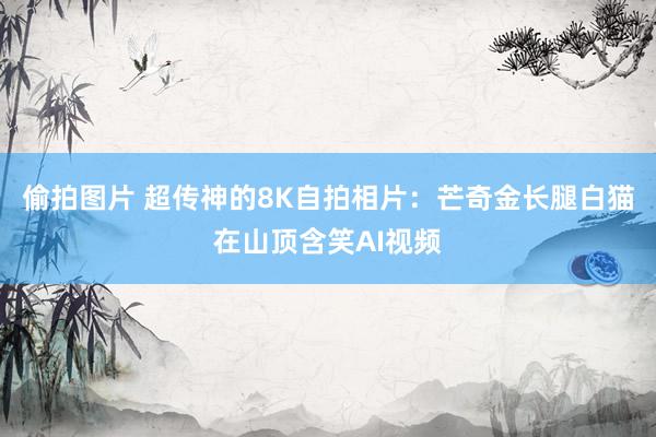 偷拍图片 超传神的8K自拍相片：芒奇金长腿白猫在山顶含笑AI视频