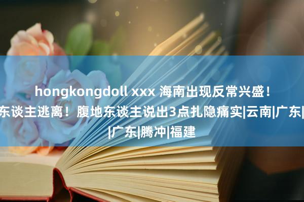 hongkongdoll xxx 海南出现反常兴盛！大宗朔方东谈主逃离！腹地东谈主说出3点扎隐痛实|云南|广东|腾冲|福建